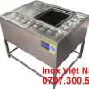 Thùng Đá Inox Khung Chân Có Khay Topping TD-26