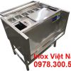 Thùng Đựng Đá Inox Khung Chân Có Khay Topping TD-TP28