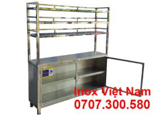 Tủ Inox Chứa Đồ Có Kệ Trên TUI-22