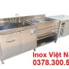 Hệ Quầy Pha Chế Inox 304 Có Quầy Bar Bồn Rửa Bàn Mát QB-63