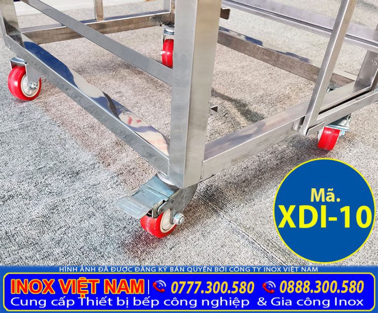 Xe Đẩy Inox 15 Khay XDI-10 | Thiết Bị Bếp Inox Công Nghiệp