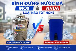 Bình Đựng Nước Đá Inox Và Bình Nhựa Loại Nào Tốt Hơn?