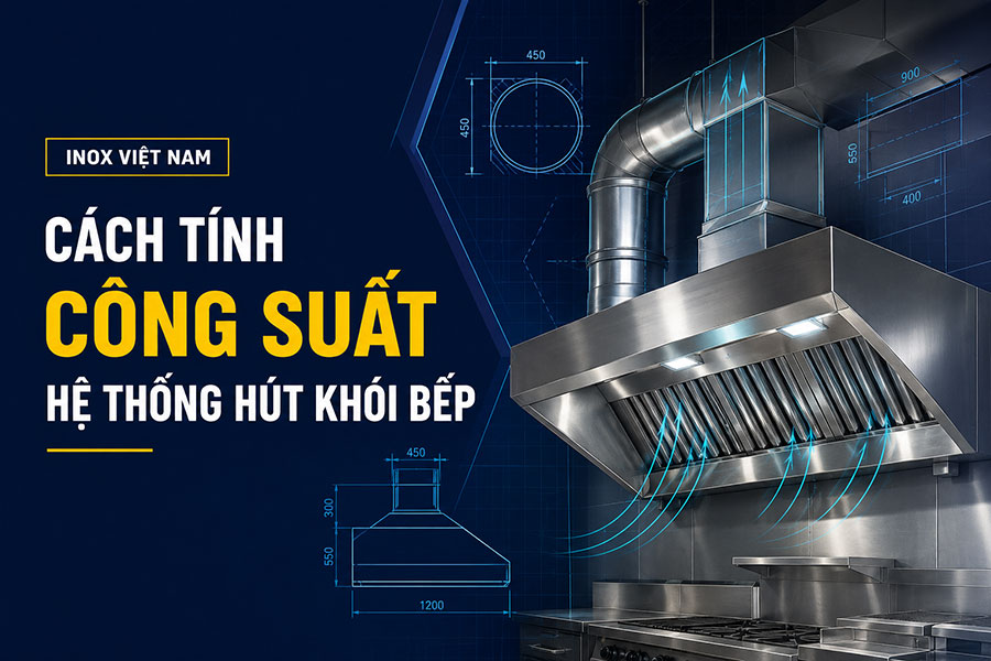 Cách tính công suất hệ thống hút khói bếp công nghiệp phù hợp với diện tích và thiết bị nấu